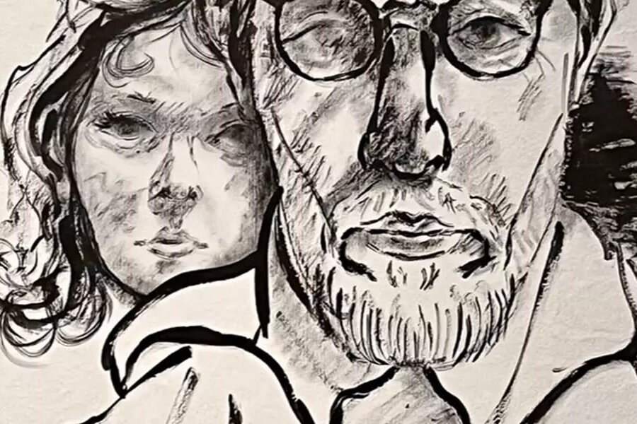 Christians�-maler og datter p� Svanekegaarden