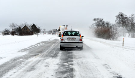 DMI varsler snefygning hele dagen