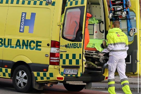 Cyklist k�rt til kontrol efter f�rdselsuheld i R�nne