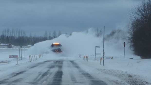 Torsdag 8-1-26 - 17:17 Snerydning og saltning afsluttet for i dag