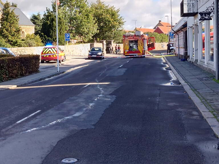 Batteri under opladning �rsag til brand