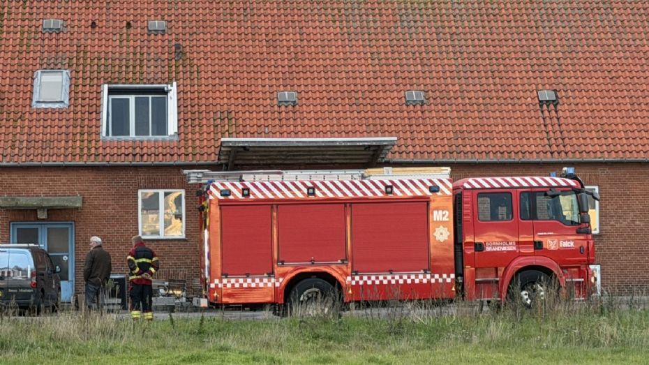 Røgudvikling fra butik i Nexø