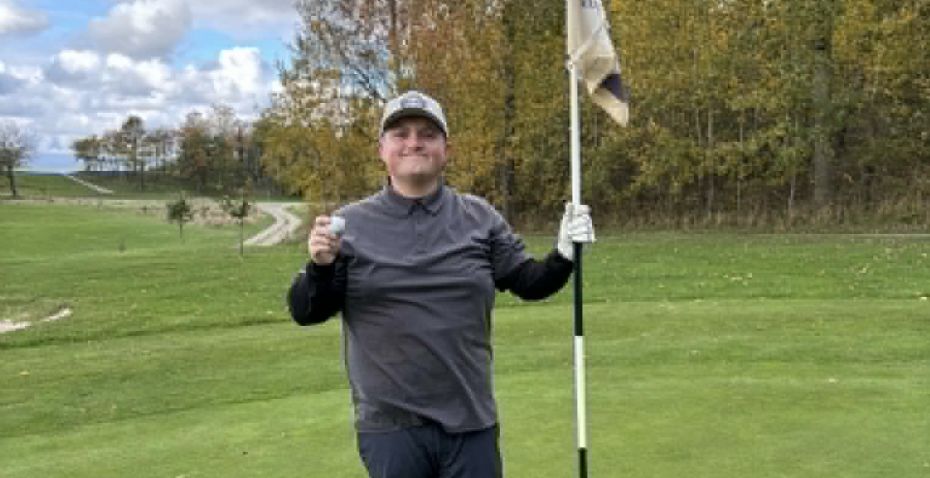 Casper Mortensen slog hole-in-one p� hjemmebanen
