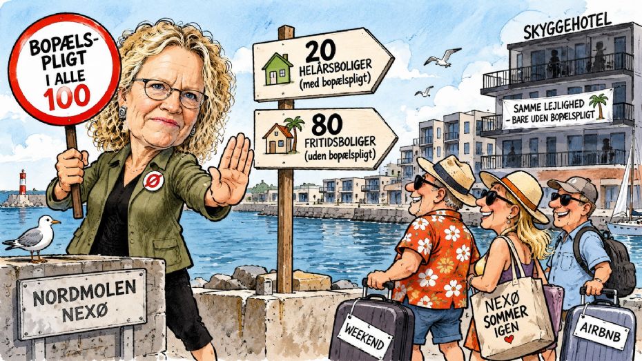 Enhedslisten er imod flexboliger p� Nex� Havn