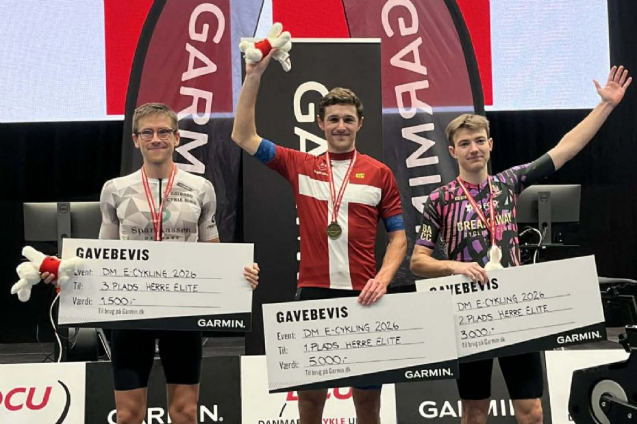 Daniel Stampe k�rer DM-guld hjem i indoor cycling
