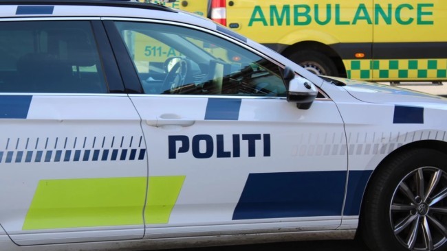 To motorcyklister til hospitalet efter uheld i Poulsker