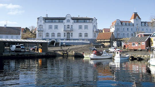Hotel Sandvig Havn med mindre tilbagegang