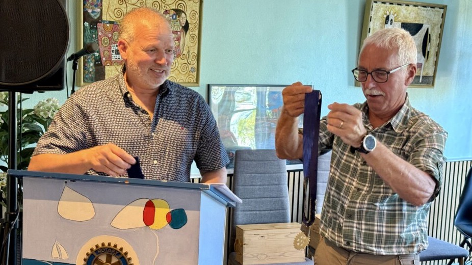 Hans Peter Sonne ny pr�sident i Hasle-R�nne Rotary Klub