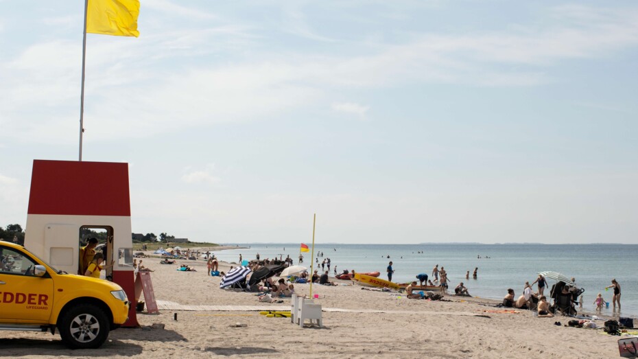 Travl dag for livredderne p� Balka Strand