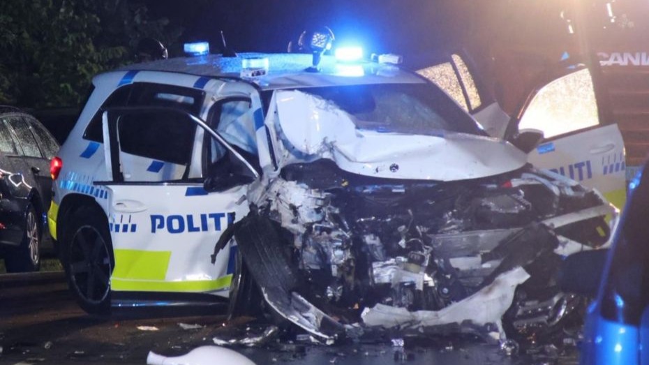 Efterforskning af politibilulykke i Allinge er afsluttet