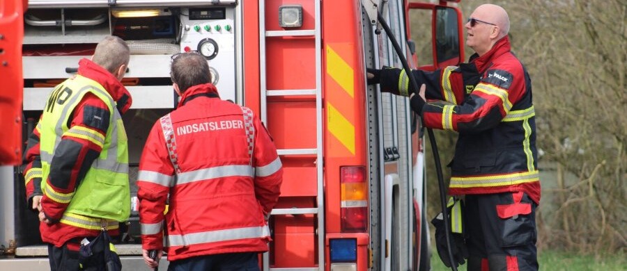 Brand ved lejrplads i Blykobbe Plantage