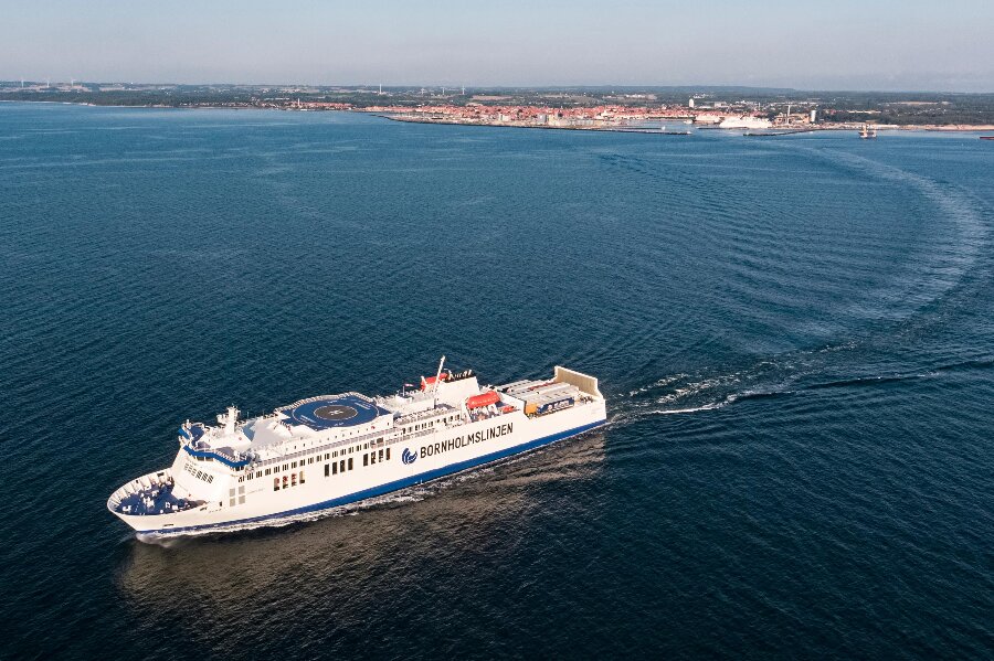 F�rre biler p� Bornholmslinjens Tysklandsrute