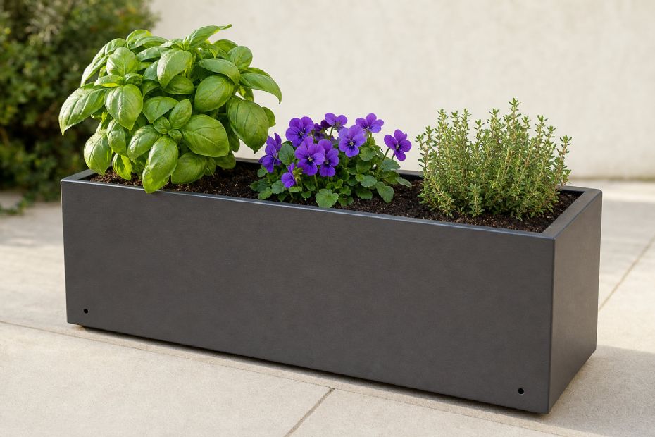 S�dan v�lger du plantekasser til s�sonens blomster og krydderurter