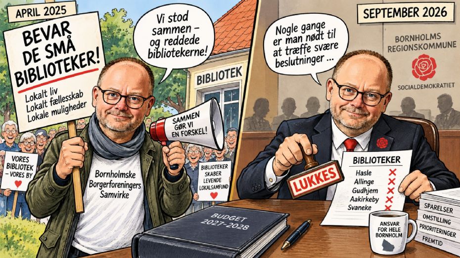 K�mpede for bibliotekerne � nu er han med til at lukke dem