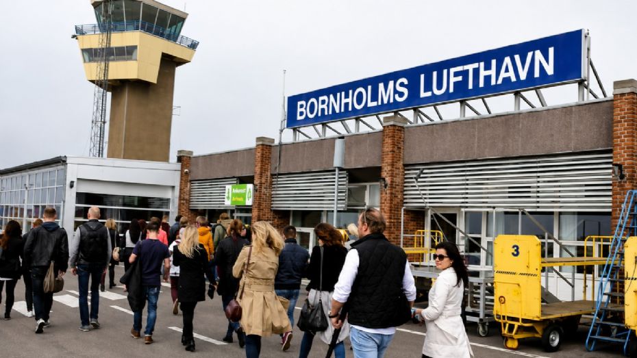 F�rre passagerer i Bornholms Lufthavn