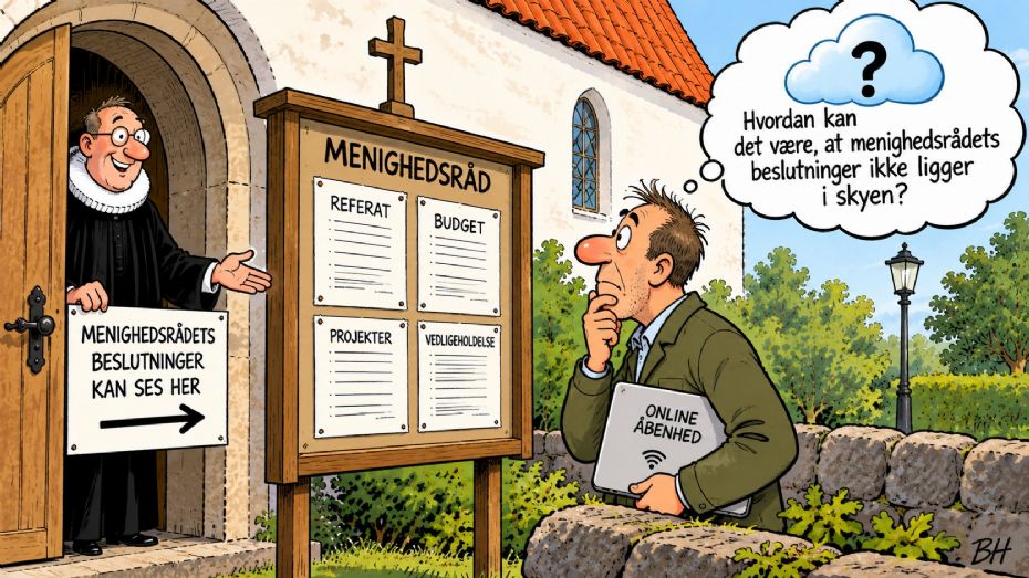 Kirkens opslagstavle h�rer ogs� hjemme p� nettet
