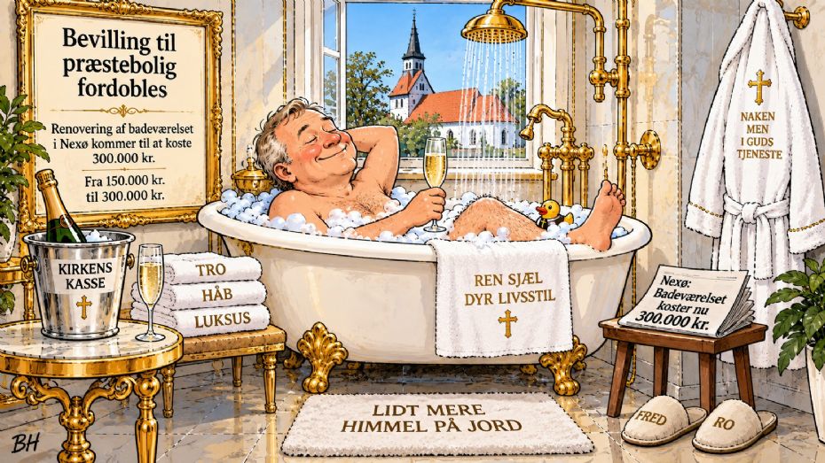 Bevilling til pr�stebolig fordobles