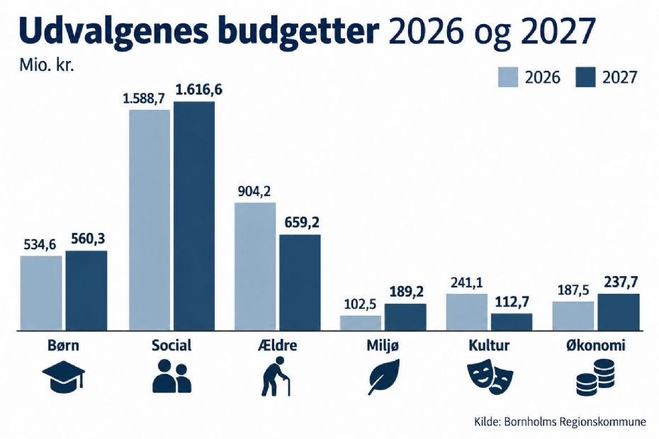Fire af seks politiske udvalg f�r flere penge
