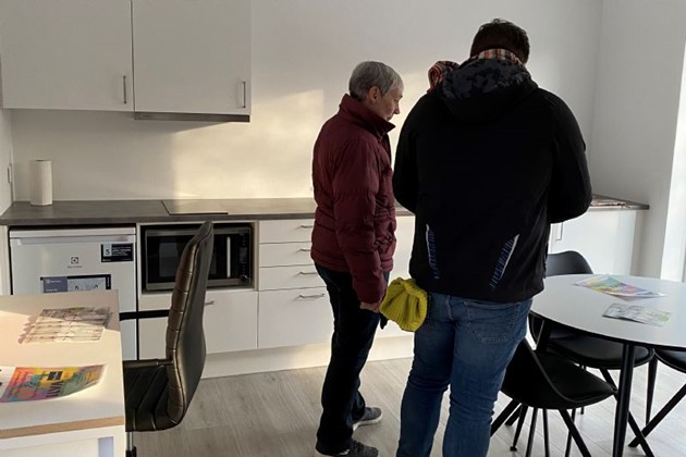 St�rrelsen og indretningen af de tov�relses lejligheder faldt i manges smag.<br>