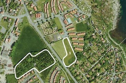 Der er to steder i Gudhjem, kommunen planl�gger byggegrunde.<br>